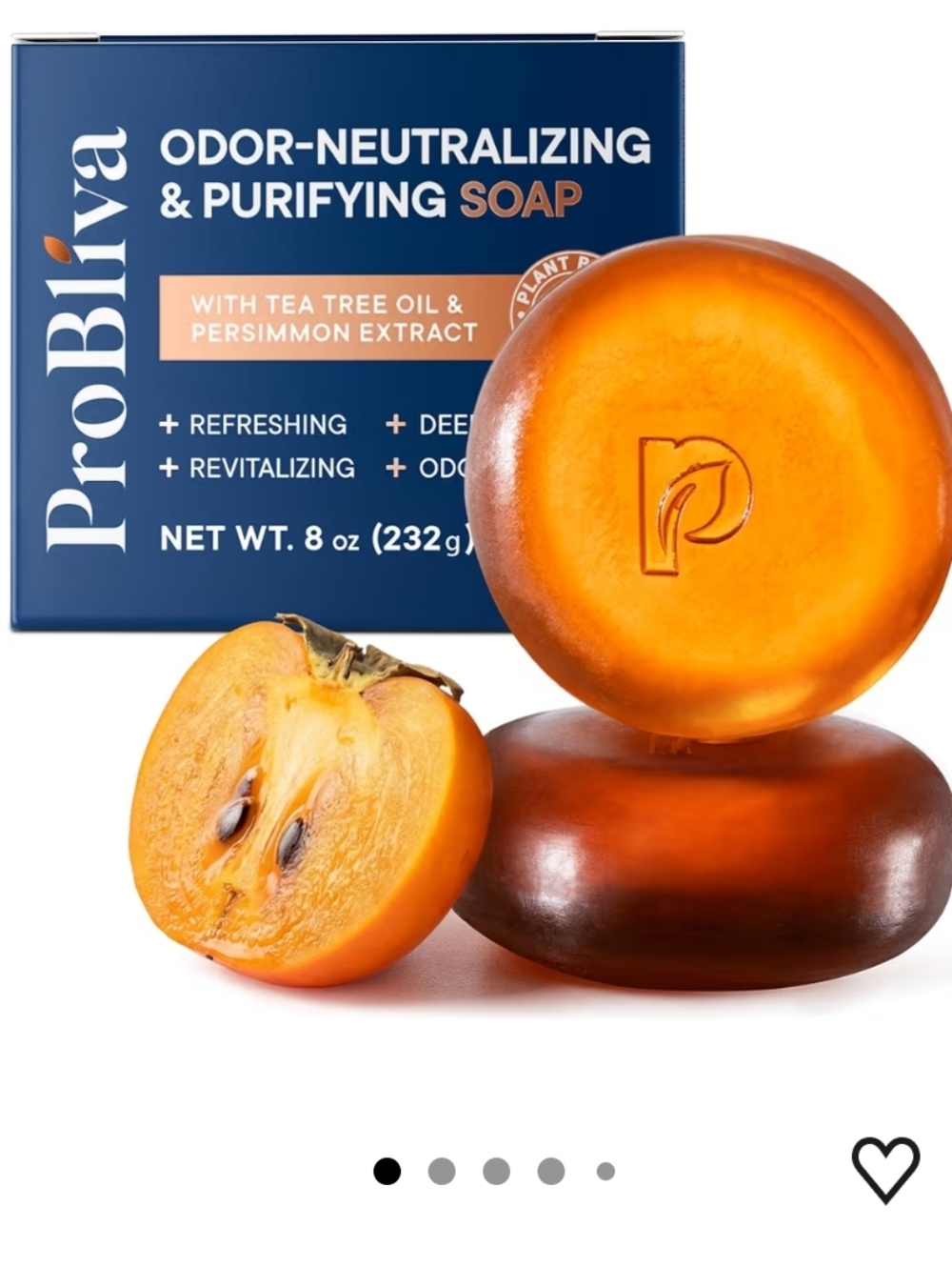 Odor-Neutralizing Body Soap - Persimmon & Tea Tree